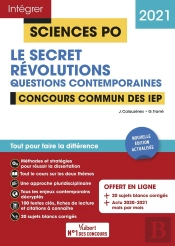 Intégrer Sciences Po ; Sciences Po ; Questions Contemporaines - Thèmes (Édition 2021)