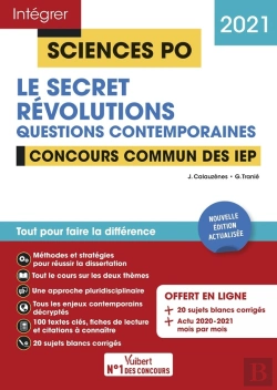 Bertrand.pt - Intégrer Sciences Po ; Sciences Po ; Questions Contemporaines - Thèmes (Édition 2021)