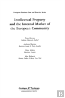 Bertrand.pt - Intellectual Property And The Internal Market Of The European Community