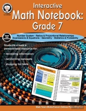 Interactive Math Notebook Resource Book, Grade 7