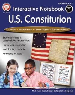 Bertrand.pt - Interactive Notebook: U.S. Constitution, Grades 5 - 12