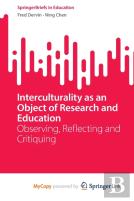 Interculturality As An Object Of Research And Education