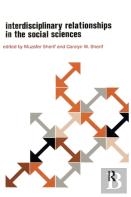 Interdisciplinary Relationships In The Social Sciences