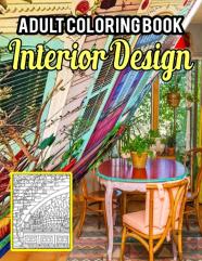 Interior Design Adult Coloring Book