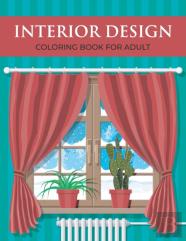 Interior Design Coloring Book For Adult