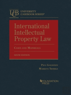 Bertrand.pt - International Intellectual Property Law, Cases And Materials