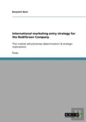 International Marketing Entry Strategy For The Red//Green Company