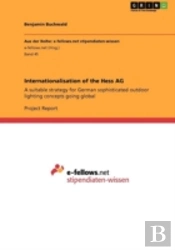 Internationalisation Of The Hess Ag
