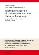 Internationalization Of Universities And The National Language