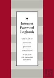 Internet Password Logbook (Red Leatherette)