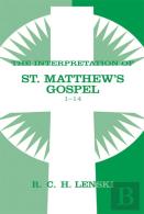 Interpretation Of St. Matthew'S Gospel, Chapters 1-14