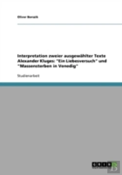 Bertrand.pt - Interpretation Zweier Ausgewahlter Texte Alexander Kluges