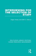 Interviewing For The Selection Of Staff