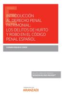 Introduccion Al Derecho Penal Patrimonial Los Delitos De Hu
