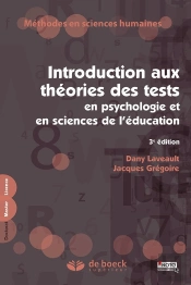 Introducion Aux Theories Des Test En Psychologie Et Sciences De L'Education (3e Edition)