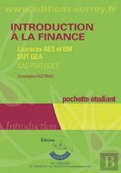 Introduction À La Finance ; Licences Aes Et Em, Dut Gea