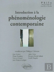 Introduction À La Phénoménologie Contemporaine