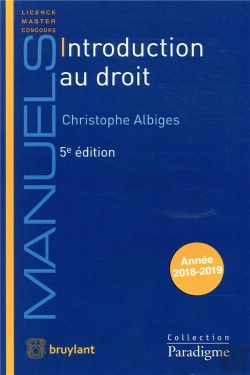 Bertrand.pt - Introduction Au Droit (5e Édition)