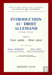 Introduction Au Droit Allemand T.2 ; Droit Public Et Droit Pénal