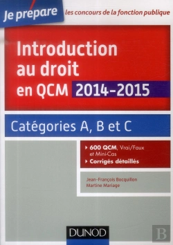 Bertrand.pt - Introduction Au Droit En Qcm 2014/2015