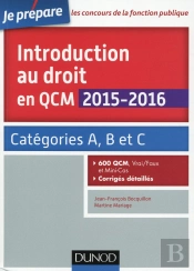 Introduction Au Droit En Qcm (3e Édition)