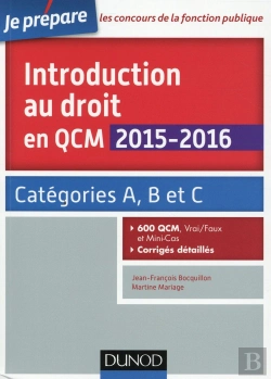 Bertrand.pt - Introduction Au Droit En Qcm (3e Édition)