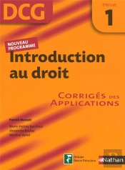 Introduction Au Droit ; Épreuve 1 ; Corrigés Des Applications (Édition 2007)