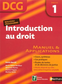 Bertrand.pt - Introduction Au Droit ; Épreuve 1 ; Dcg ; Élève (Édition 2007)