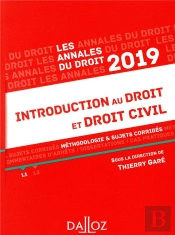 Introduction Au Droit Et Droit Civil 2019. Methodologie & Sujets Corriges