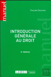 Introduction Generale Au Droit 4eme Edition