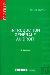 Introduction Generale Au Droit - 5eme Edition