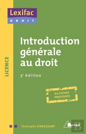 Introduction Générale Au Droit ; En Fiches Pratiques (3e Édition)