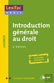 Introduction Générale Au Droit ; En Fiches Pratiques (4e Édition)