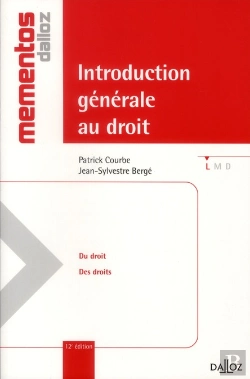 Bertrand.pt - Introduction Générale Au Droit ; Le Droit Objectif, Les Droits Subjectifs (12e Édition)