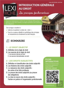 Bertrand.pt - Introduction Générale Au Droit : Les Principes Fondamentaux - 4e Édition