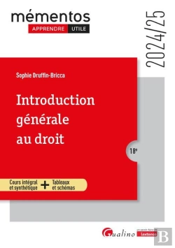 Bertrand.pt - Introduction Générale Au Droit : Notion Et Fondements Pour L'Étudiant Qui Débute (Édition 2024/2025)