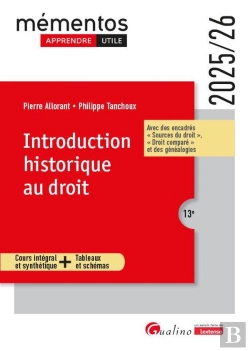 Bertrand.pt - Introduction Historique Au Droit : Cours Intégral Et Synthétique - Tableaux Et Cartes. Avec Des Encadrés « Sources Du Droit », « Droit Comparé » Et Des Généalogies (Édition 2025/2026)