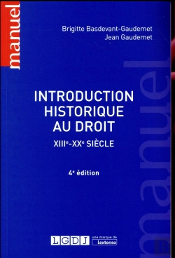 Bertrand.pt - Introduction Historique Au Droit, Xiiie-Xxe Siècle (4e Édition)