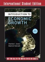Introduction To Economic Growth