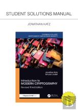 Introduction To Modern Cryptography, Revised Third Edition