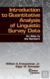 Introduction To Quantitative Analysis Of Linguistic Survey Data