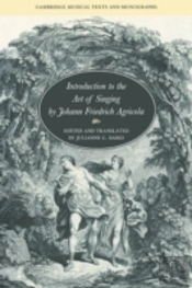Introduction To The Art Of Singing By Johann Friedrich Agricola