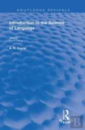 Introduction To The Science Of Language