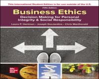 Ise Business Ethics: Decision Making For Personal Integrity & Social Responsibility