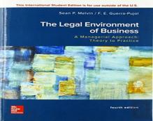Ise Legal Environment Of Business, A Managerial Approach: Theory To Practice