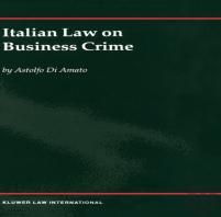 Italian Law On Business Crime