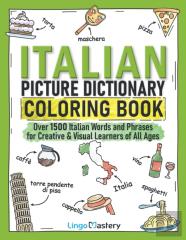 Italian Picture Dictionary Coloring Book