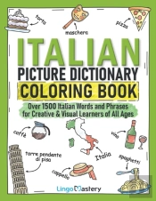 Italian Picture Dictionary Coloring Book