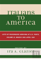 Italians To America, March 1903 - April 1903