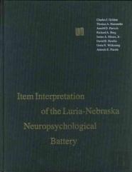 Item Interpretation Of The Luria-Nebraska Neuropsychological Battery